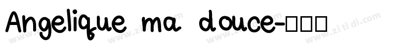 Angelique ma douce字体转换